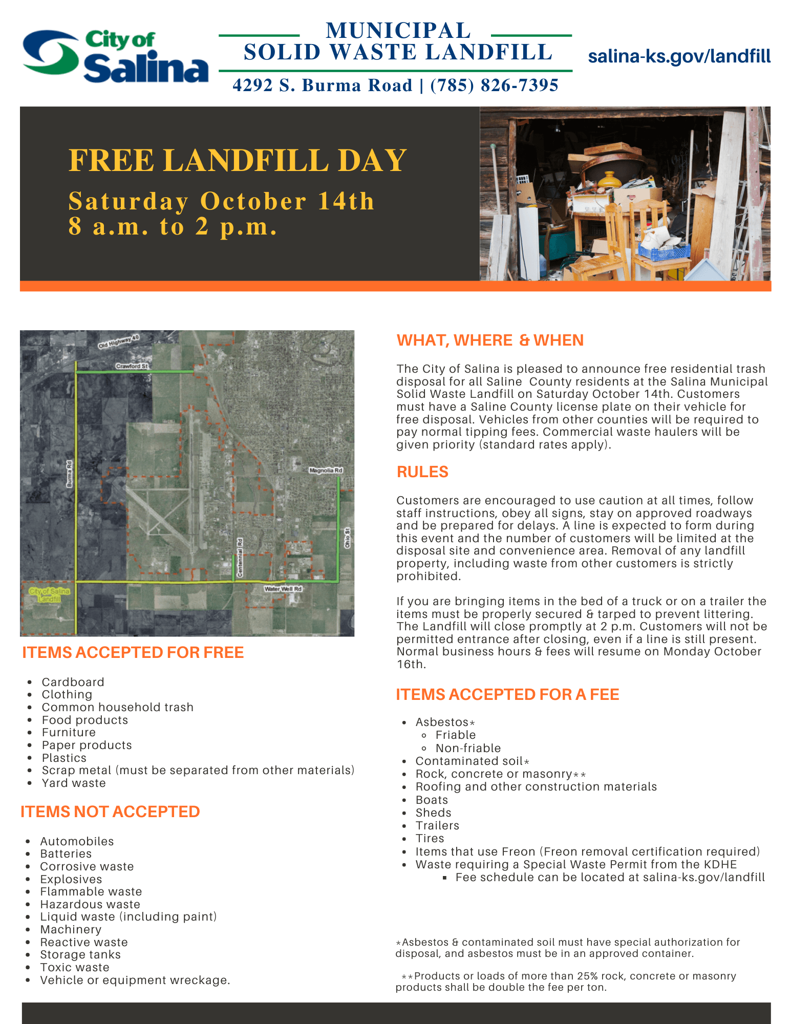 Solid Waste Landfill Salina, KS Official Website
